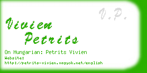 vivien petrits business card